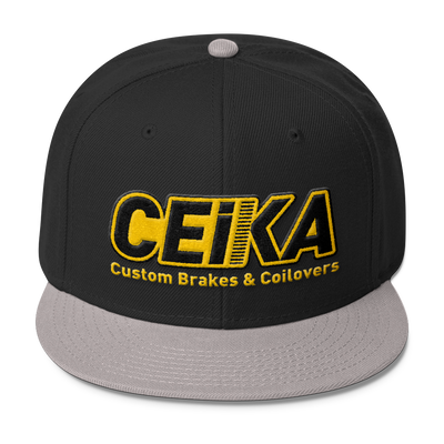 CEIKA Wool Blend Snapback Gold Logo - ceikaperformance