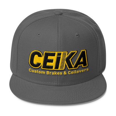 CEIKA Wool Blend Snapback Gold Logo - ceikaperformance
