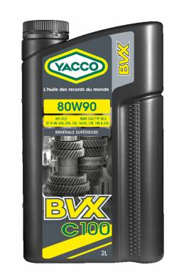 YACCO BVX C100 SAE 80W90 MINÉRALE SUPÉRIEURE 2L