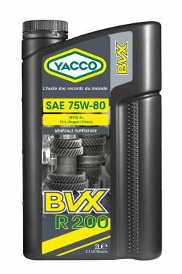 YACCO BVX R200 SAE 75W80 MINÉRALE SUPÉRIEURE 2L