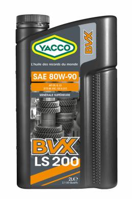YACCO BVX LS200 SAE 80W90 MINÉRALE SUPÉRIEURE 2L