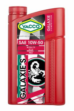 YACCO Galaxie S Compétition SAE 10W50 ACEA C3 2L