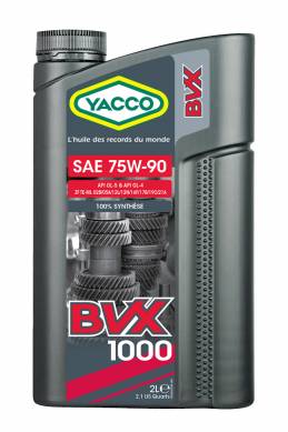 YACCO BVX 1000 SAE 75W90 100% SYNTHÈSE 2L