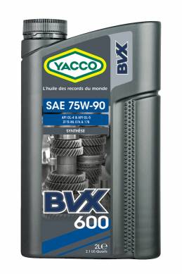 YACCO BVX 600 SAE 75W90 SYNTHÈSE 2L